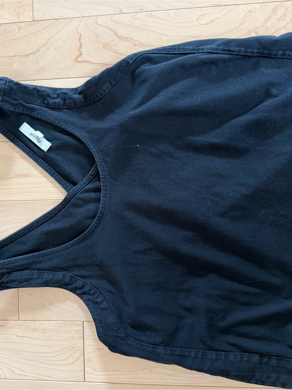 Madewell Black Racerback Cotton Tank